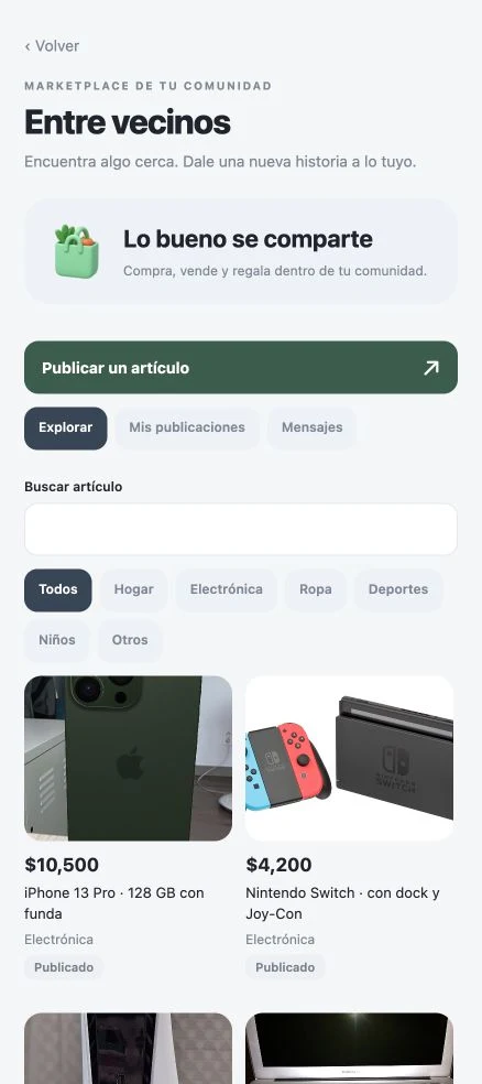 Actual Habita marketplace